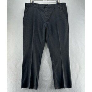 Eleven Paris Dress Pants Mens 38/32 Straight Leg Trouser Stretch Cotton Gray